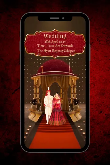 3D Royal Wedding Invitation Video