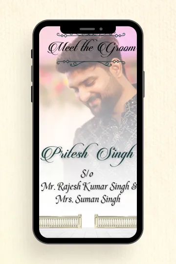 Photo Based Digital Wedding Invitation Custom Online Video Ecard