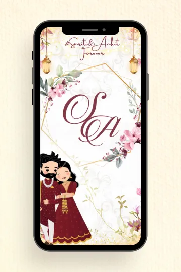 Harmony in Love Buddhist Wedding Invitation