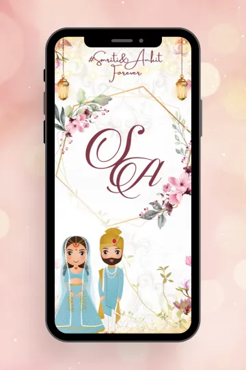 Sikh Wedding Invitation in Punjabi Style Video E-Card