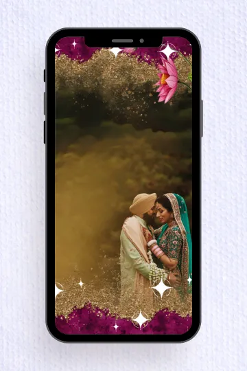 Luxury Sikh Wedding Video Card Punjabi Marriage E-Invite