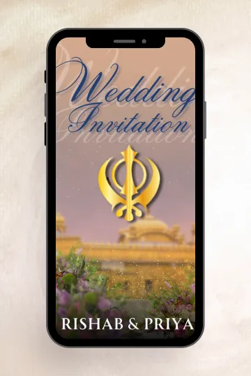 Creative Sikh Wedding Video Punjabi Marriage Invitation