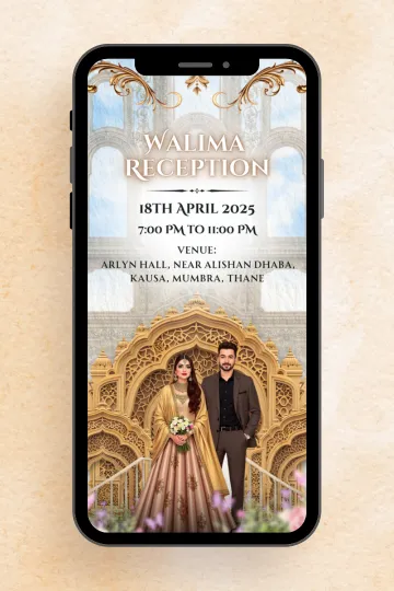 Nikah Ceremony Invitation Digital Wedding Invite
