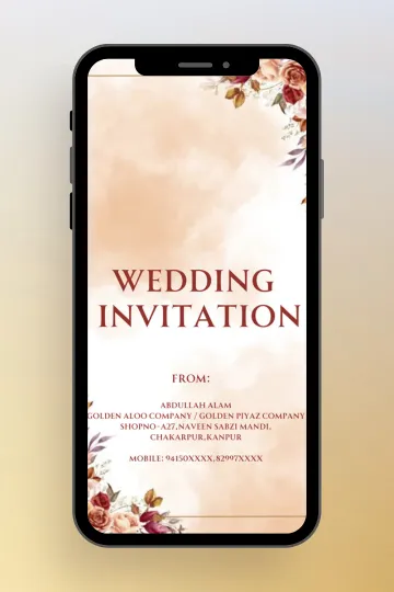 Wedding Highlight Invite Digital Nikah