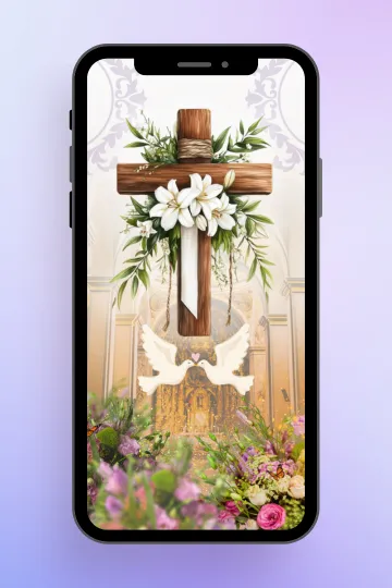 A Celebration of Love and Faith Christian Wedding Invitation