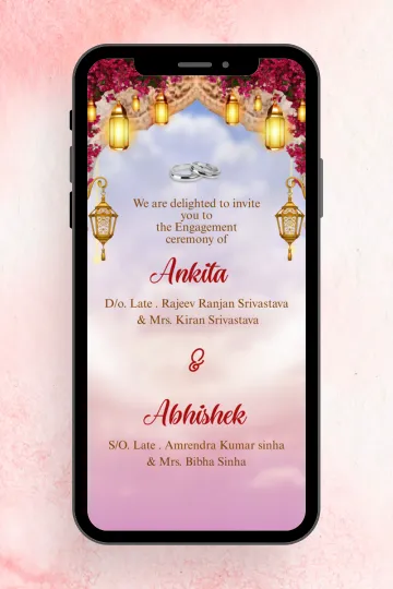 Elegant Engagement Invitation Digital Engagement Video