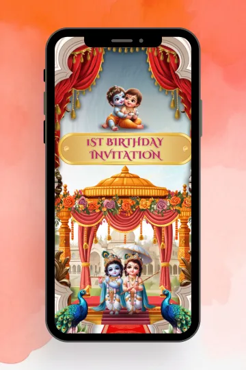 Celebrate Your Baby’s First Birthday in Style Video Invitation