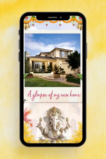 Step Into Our New Home Digital Housewarming Invitation