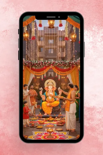 Blessings of Bappa Aarti Followed by Visarjan