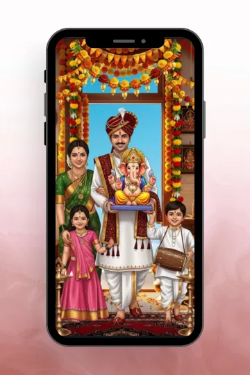 Family Ganpati Utsav Aarti, Prasad & Visarjan